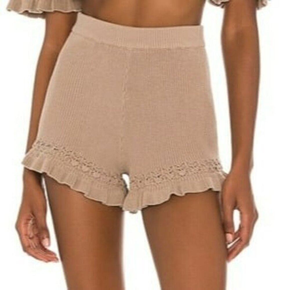 House of Harlow 1960 xREVOLVE Colleen Knit Shorts - Mojave